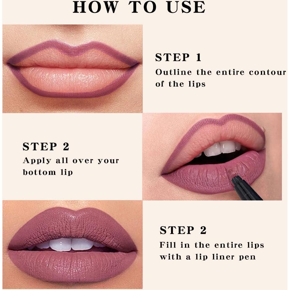 Lápiz Labial Líquido Kaely 08 Orquídea 24 Horas Vegano