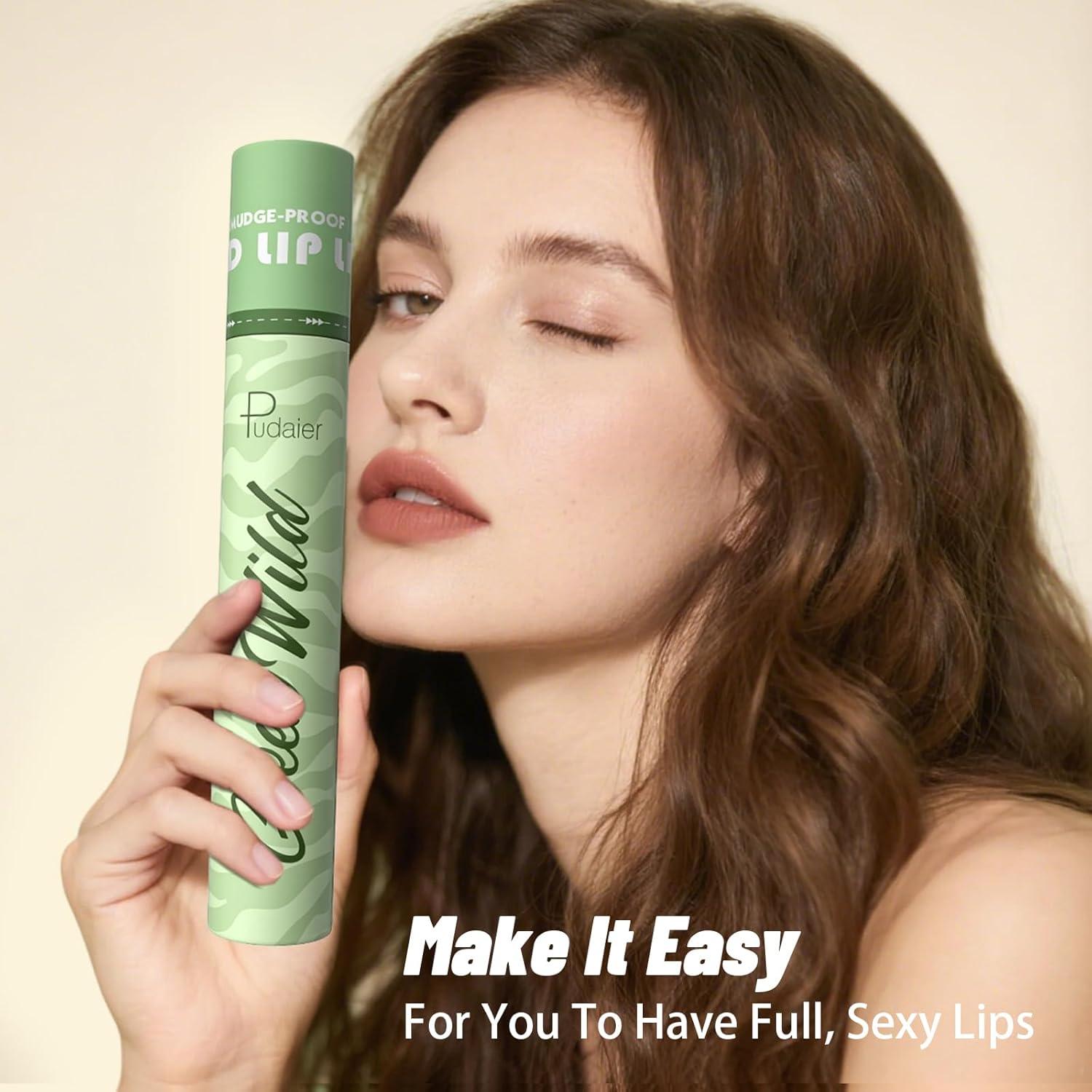 Set de 6 Lápices de Contorno de Labios Pudaier - Alta Pigmentación