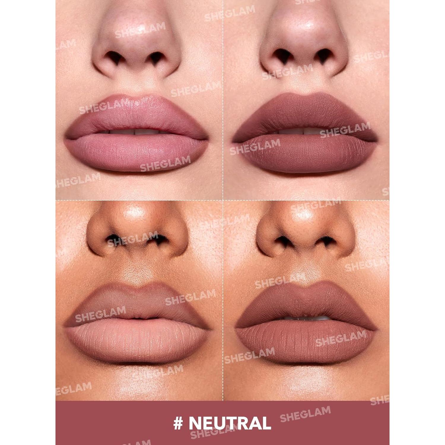 Lápiz de Labios SHEGLAM Crema Mate Alta Pigmentación Neutro