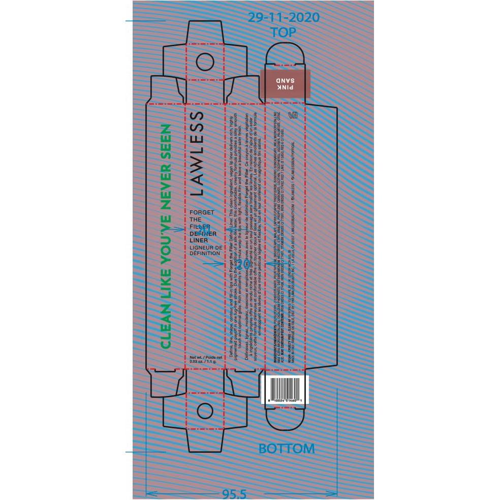 Lápiz Definidor Labial Lawless Olvida el Relleno - Arena Rosa - 1.13 g