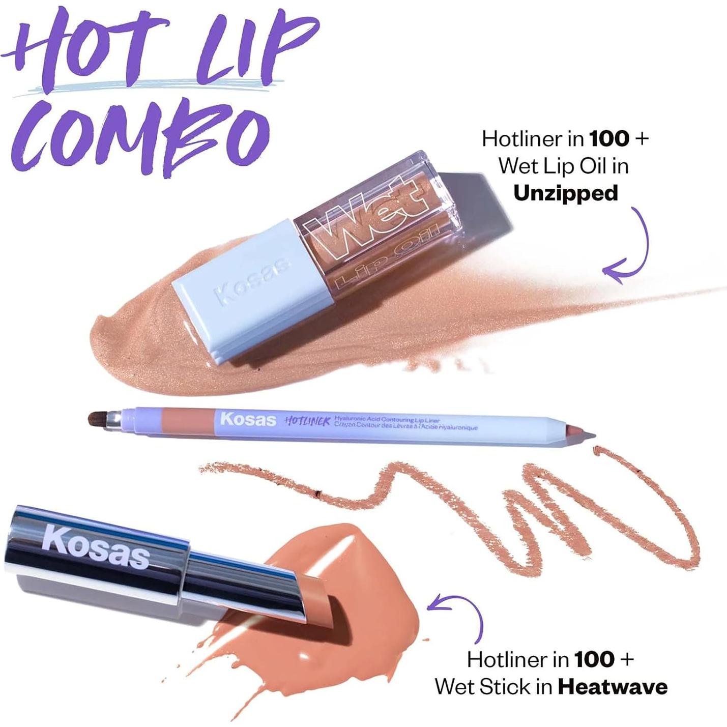 Delineador de Labios Retráctil Kosas Hotliner - Hidratante y Larga Duración