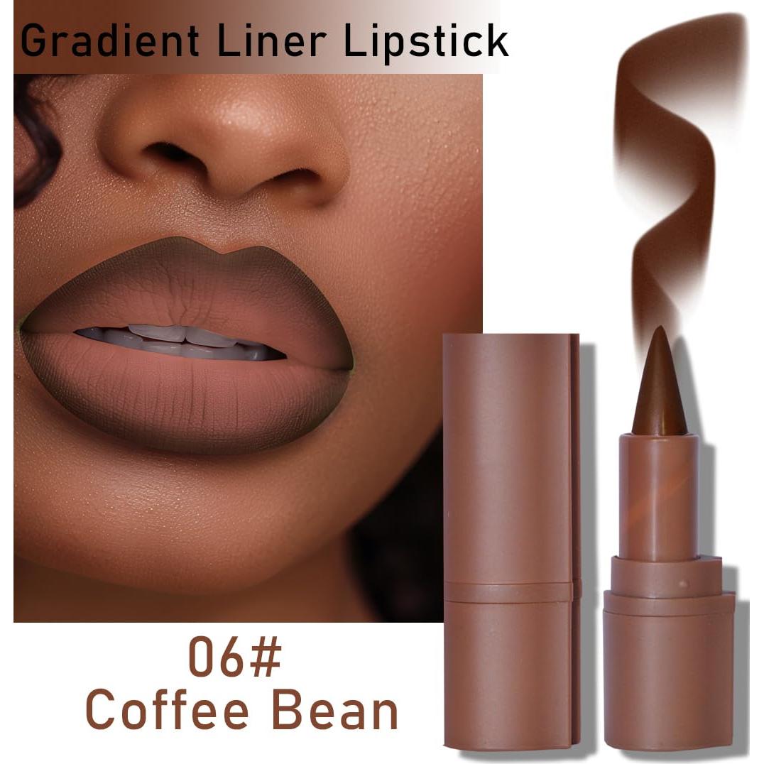 Set Lápiz Labial y Delineador 2 en 1 BAISEN DIARY - Grano de Café