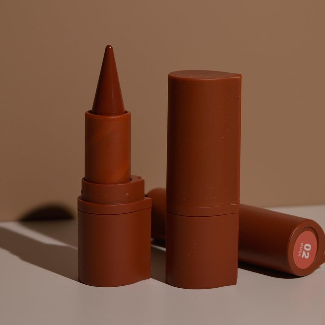 Set Lápiz Labial y Delineador 2 en 1 BAISEN DIARY - Grano de Café