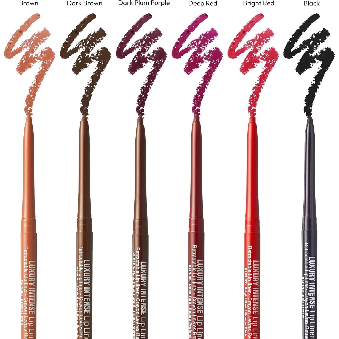 Lápiz Labial Profesional Ivy - Marrón Oscuro, 3 Piezas