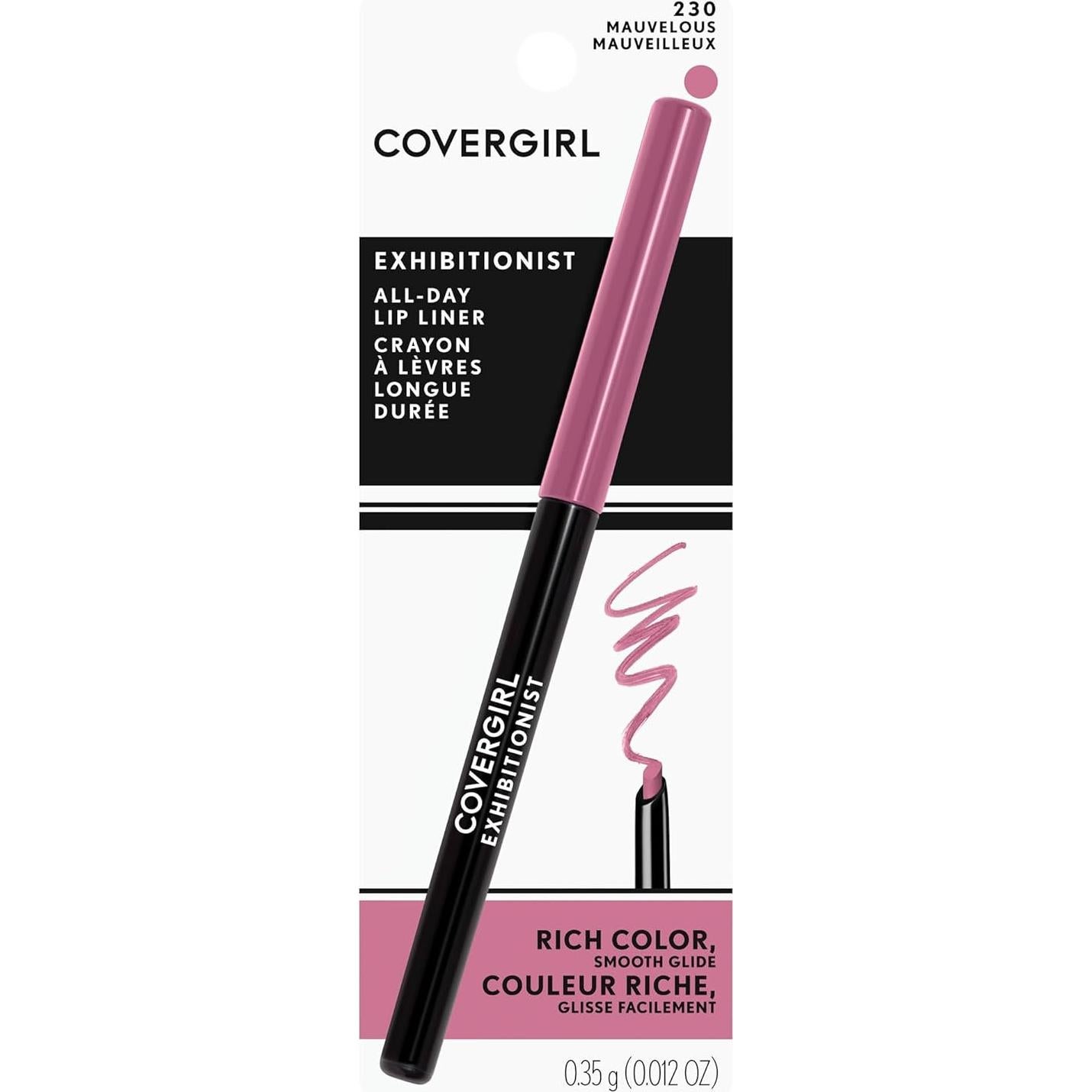 Lápiz Labial Exhibitionist COVERGIRL Mauvelous 230 0.34 Gr