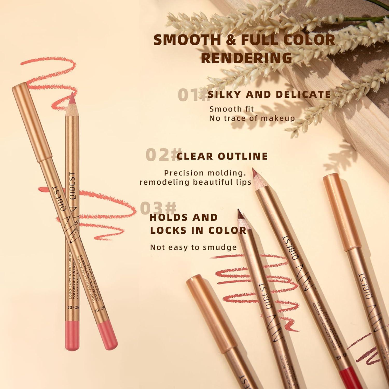 Juego de Lápices de Labios 12 Colores DENESTUP Alta Pigmentación