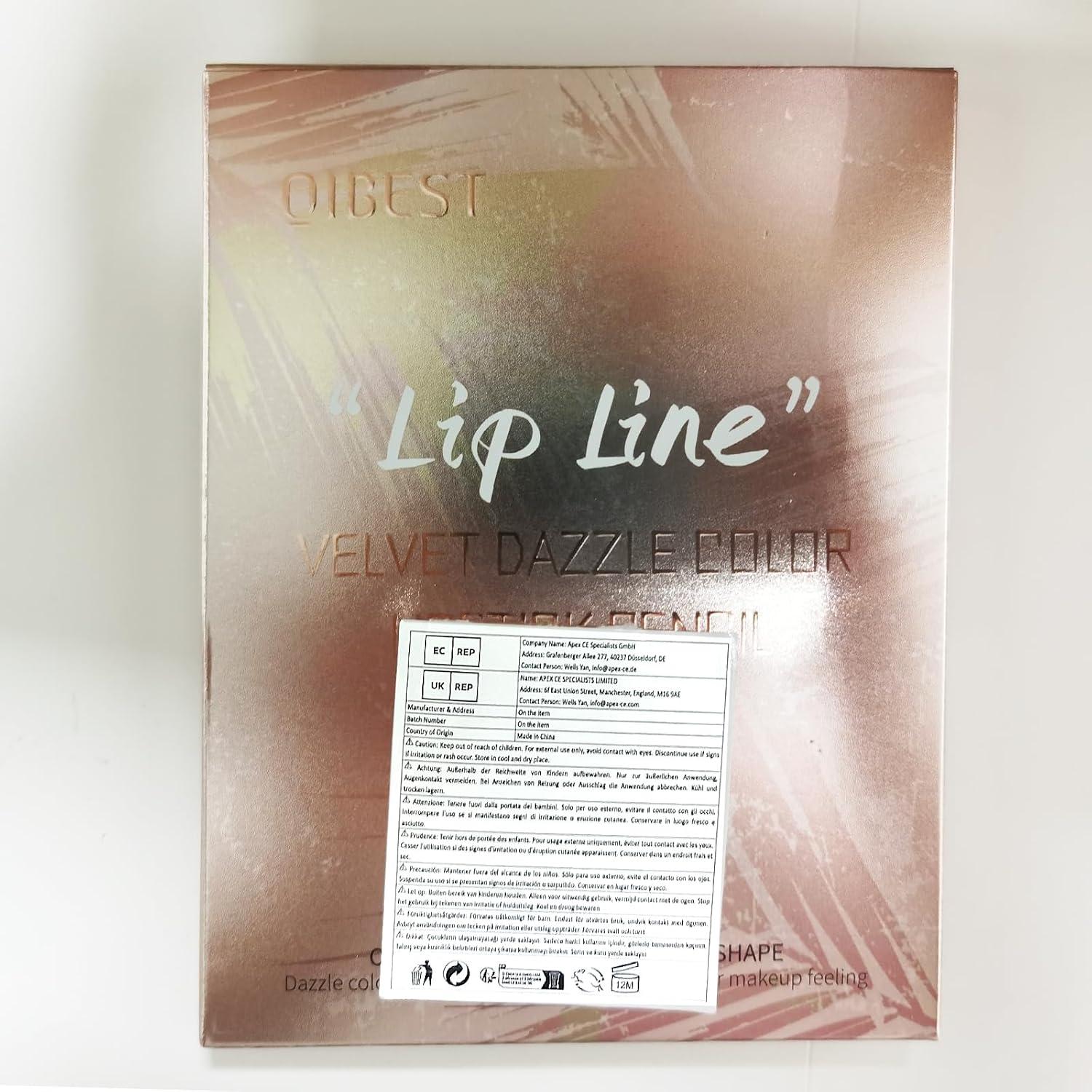 Juego de Lápices de Labios 12 Colores DENESTUP Alta Pigmentación