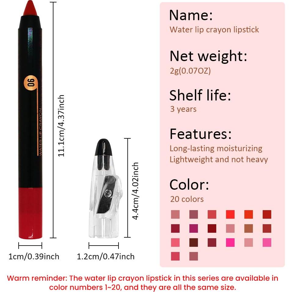 Lápiz Labial Mate JUAAZIN Rojo Clásico 1 Cuenta 32g