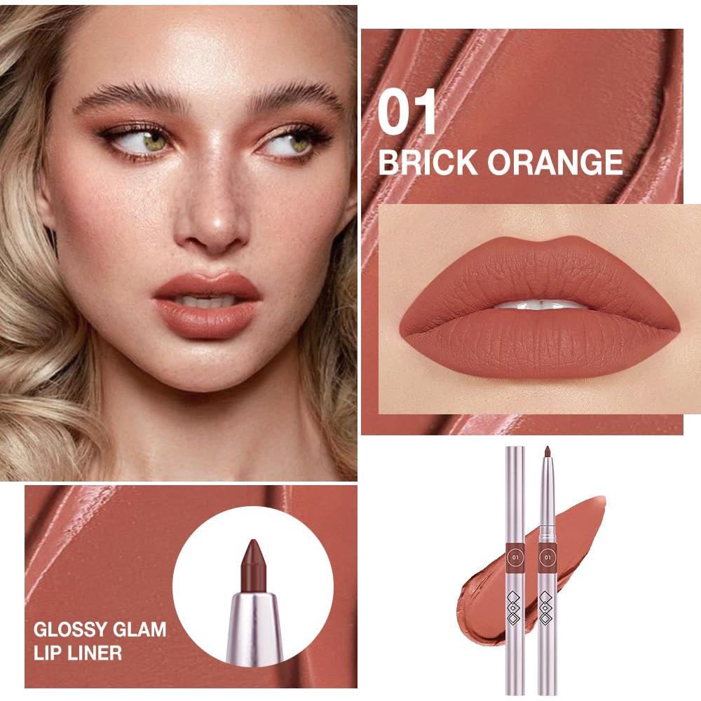 Delineador de Labios Retráctil FeiCuiYun 01 Naranja Crema