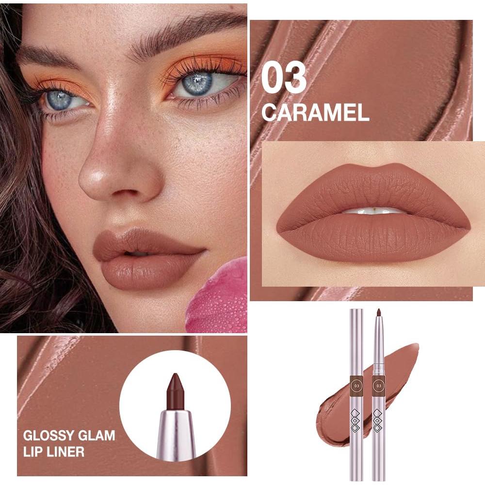 Delineador de Labios Retráctil FeiCuiYun Marrón Rojo 03