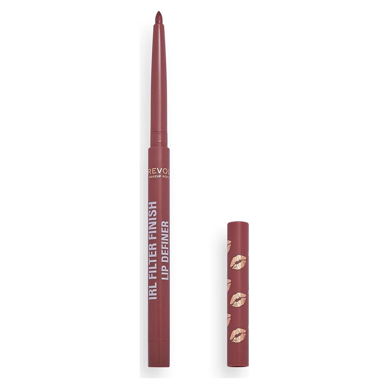 Revolution Beauty London, IRL Filter Finish Lip Liner Definer Caramel Syrup Waterproof Long Lasting Set with Matching Lipsticks or Lip Gloss