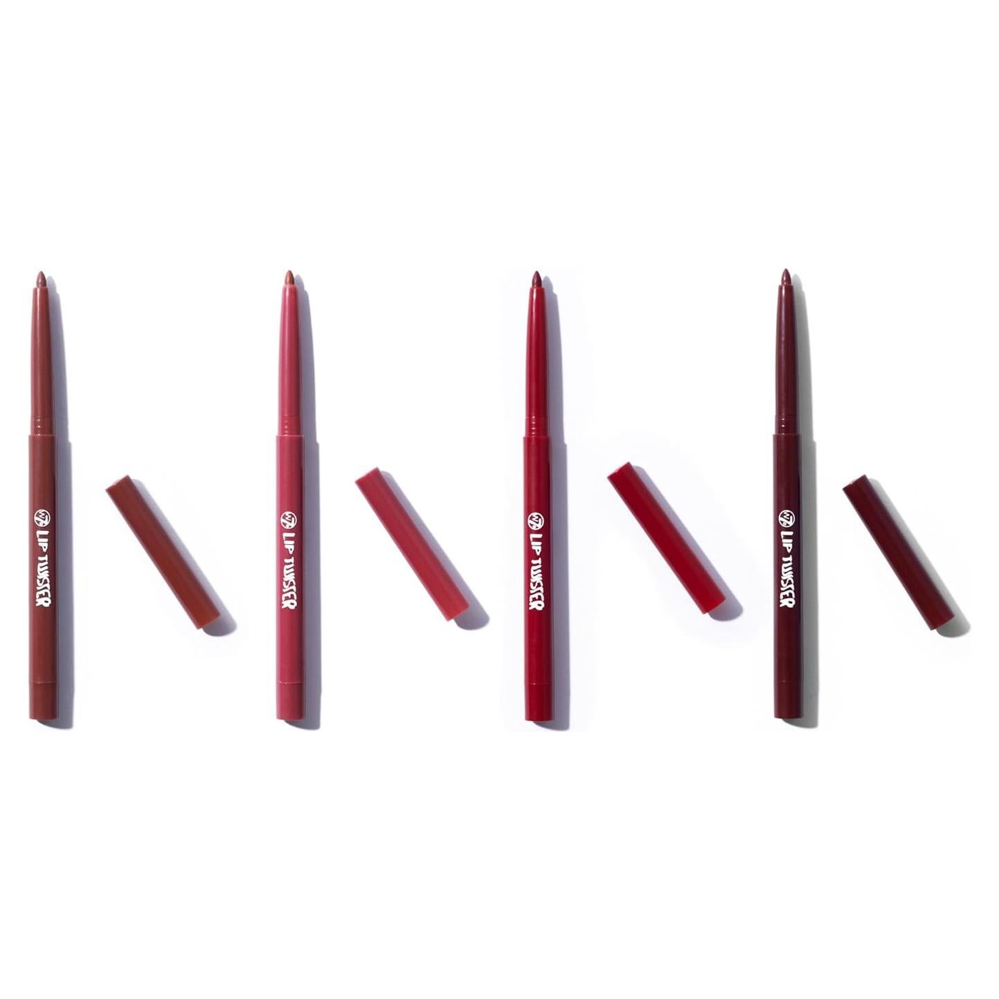 W7 Lip Twister Lápiz Labial Cremoso - 4 Tonos Variados