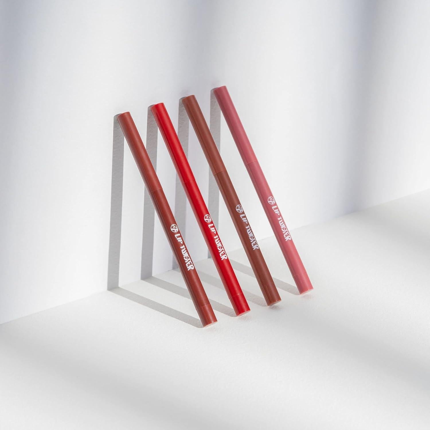 W7 Lip Twister Lápiz Labial Cremoso - 4 Tonos Variados