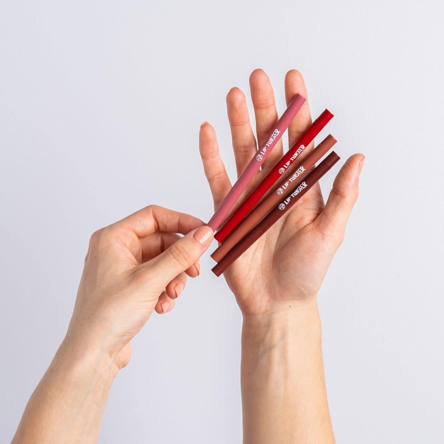 W7 Lip Twister Lápiz Labial Cremoso - 4 Tonos Variados