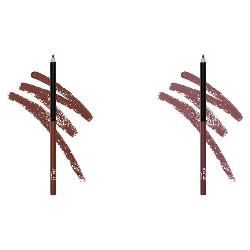 Delineador de Labios Wet n Wild 2 Piezas Castaño Oscuro y Plumberry