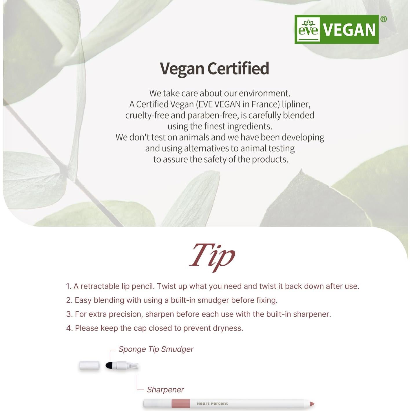 Dote On Mood Lip Pencil Slim, Defines and Fills Creamy Lip Liner Retractable Lipstick Pencil with Built-In Sharpener, #01. Peach Beige