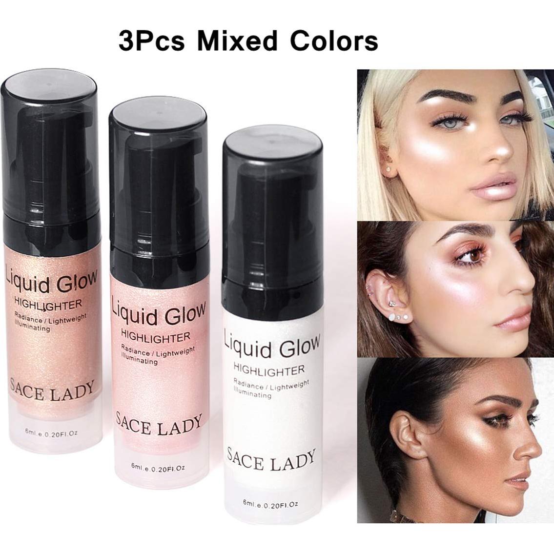 Set de Maquillaje Iluminador Líquido SACE LADY 3x6ml