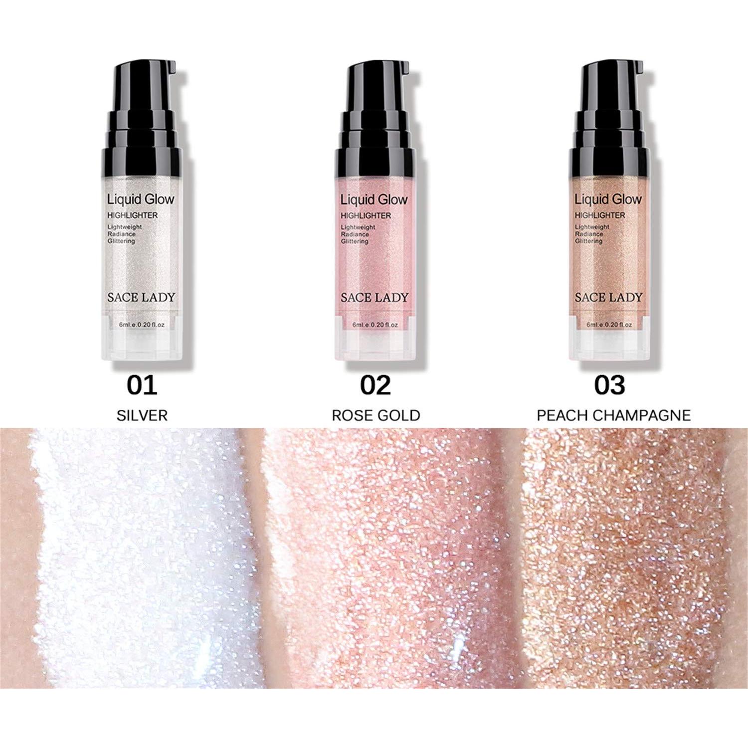 Set de Maquillaje Iluminador Líquido SACE LADY 3x6ml