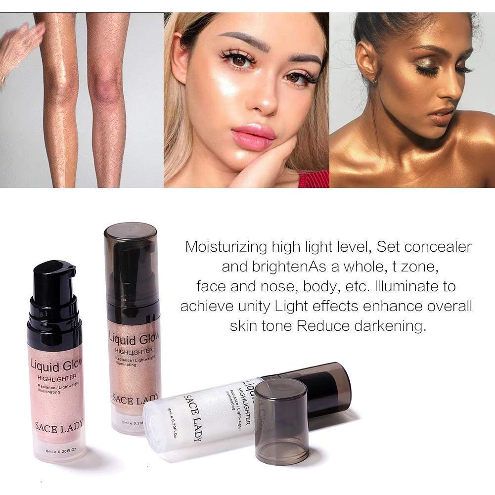 Set de Maquillaje Iluminador Líquido SACE LADY 3x6ml