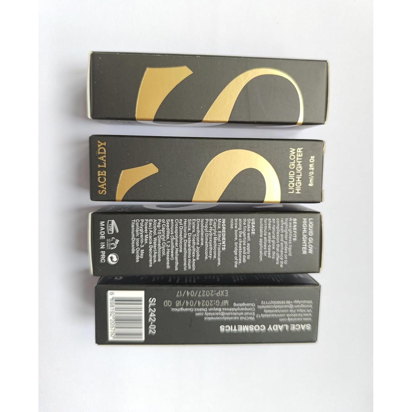 Set de Maquillaje Iluminador Líquido SACE LADY 3x6ml