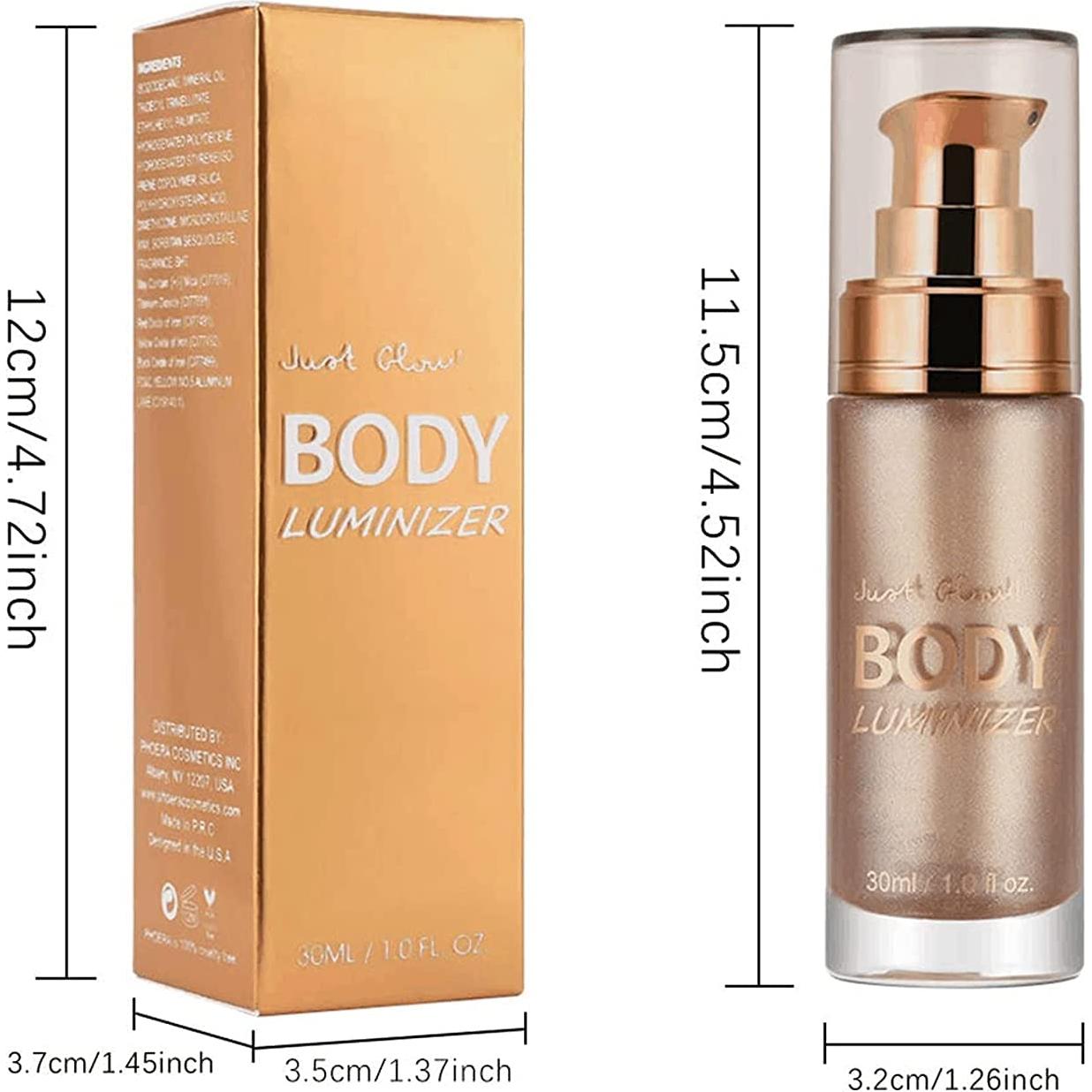 Iluminador Corporal MAEPEOR 30 ML Oro Champán Impermeable