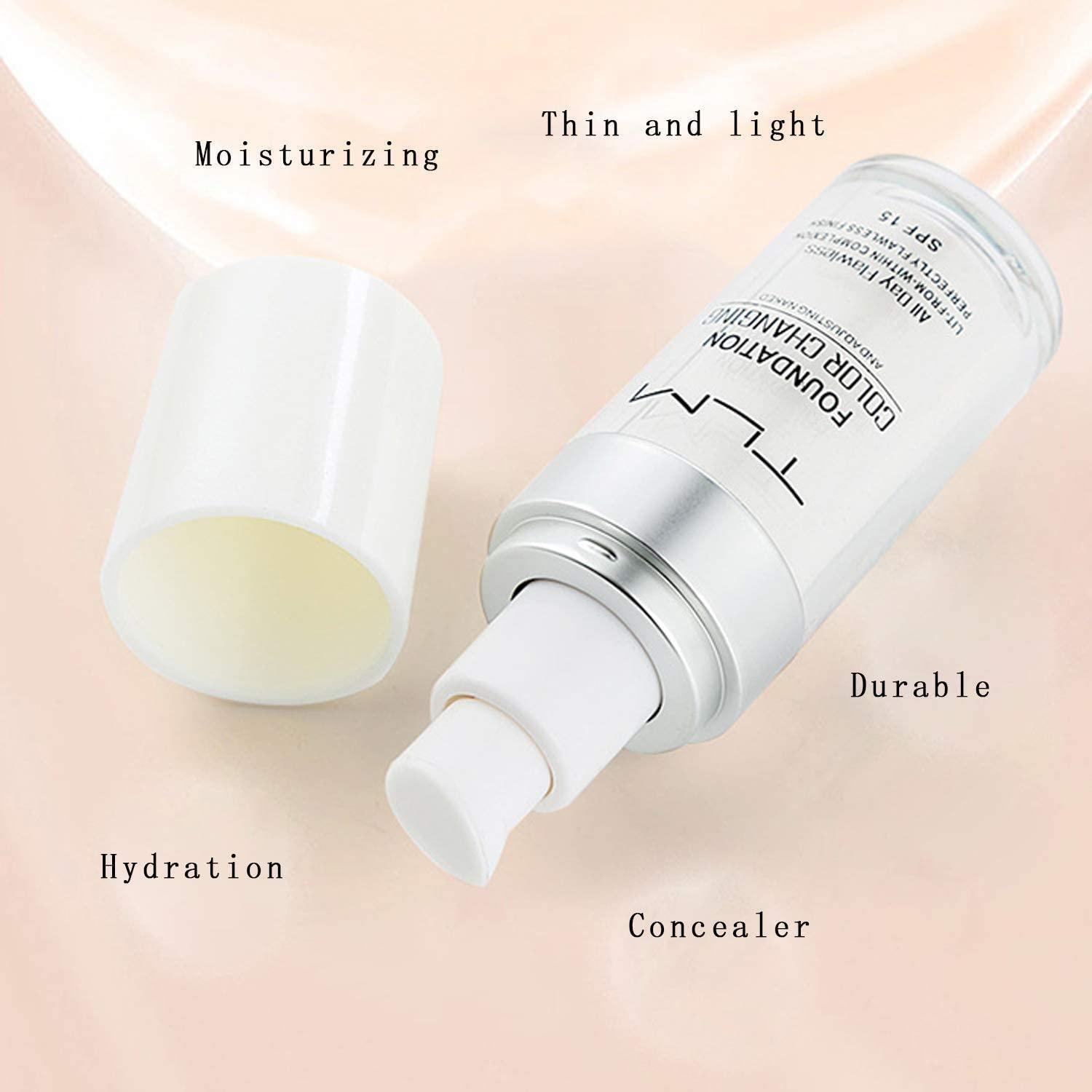 Base de Maquillaje Líquido KOSIMI 30ml Cambiante de Color SPF 15