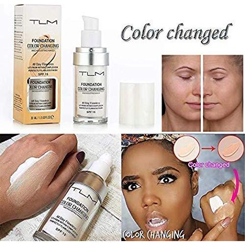 Base de Maquillaje Líquido KOSIMI 30ml Cambiante de Color SPF 15