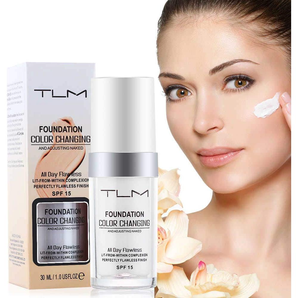 Base de Maquillaje Líquido KOSIMI 30ml Cambiante de Color SPF 15