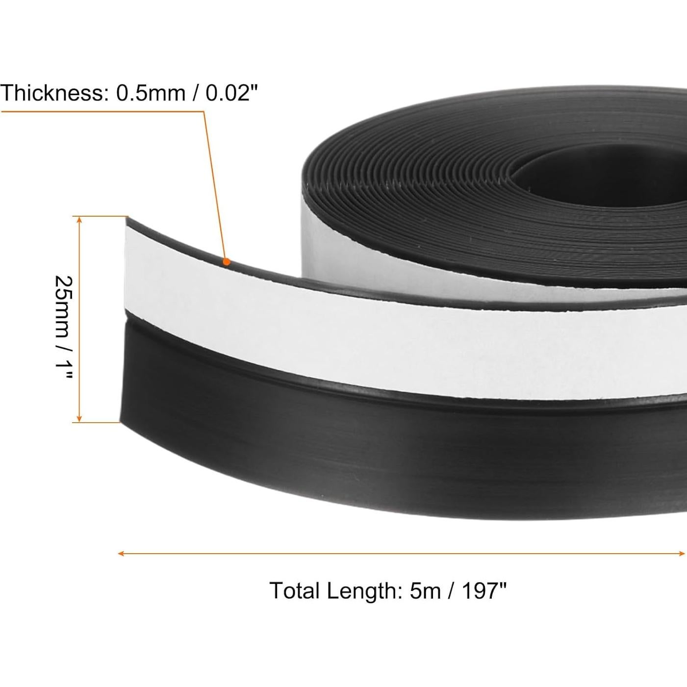 Sello de Puerta de Aislamiento HARFINGTON 5m x 25mm Silicona Negro
