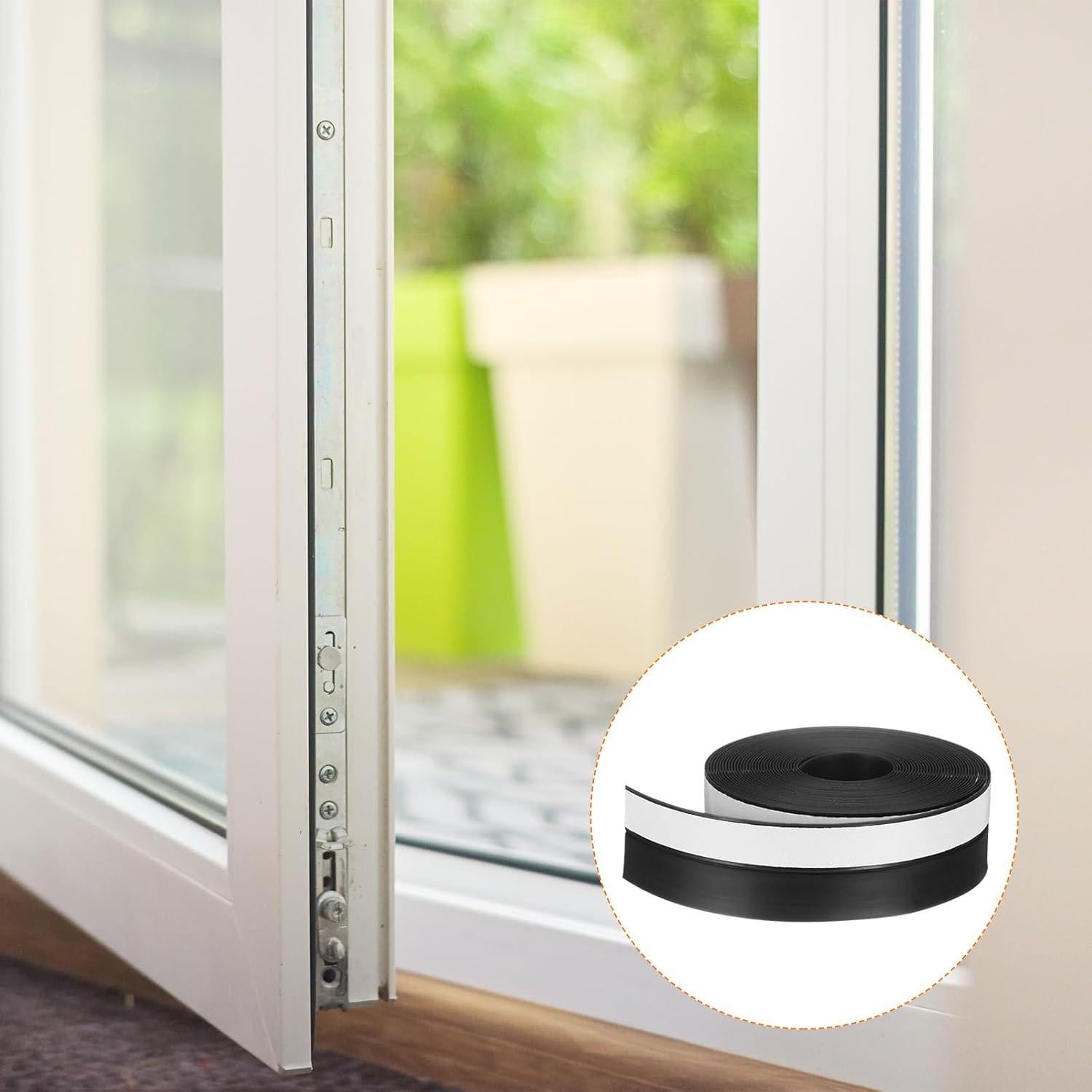 Sello de Puerta de Aislamiento HARFINGTON 5m x 25mm Silicona Negro