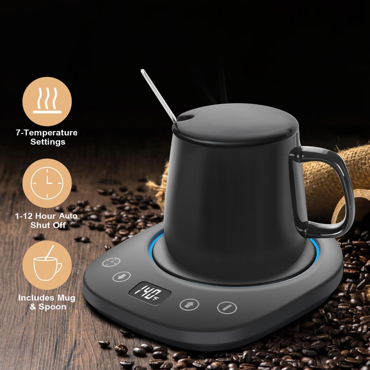 Calentador de Café HYRIXDIRECT con Taza y Cuchara 7 Temperaturas
