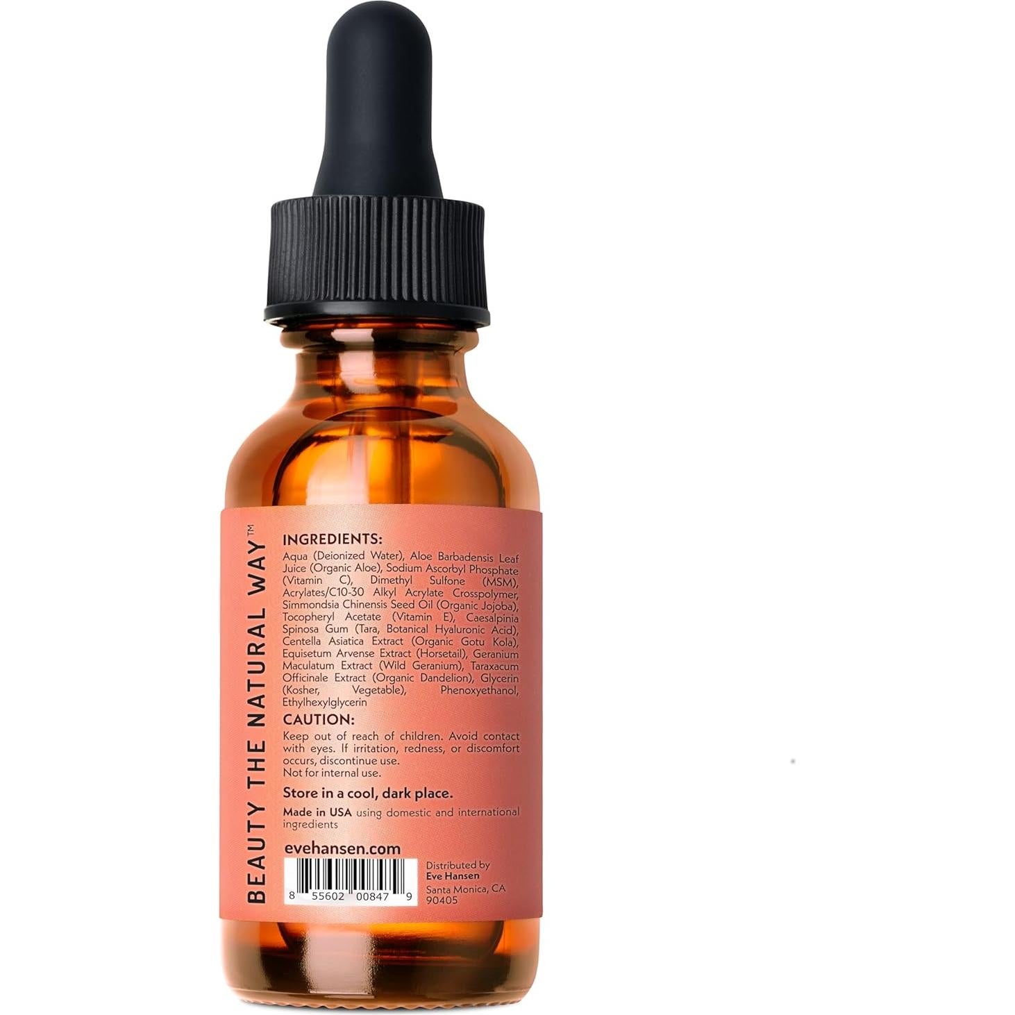 Suero Facial de Vitamina C Eve Hansen 30 ml - Hidratante con Ácido Hialurónico y Aloe Vera