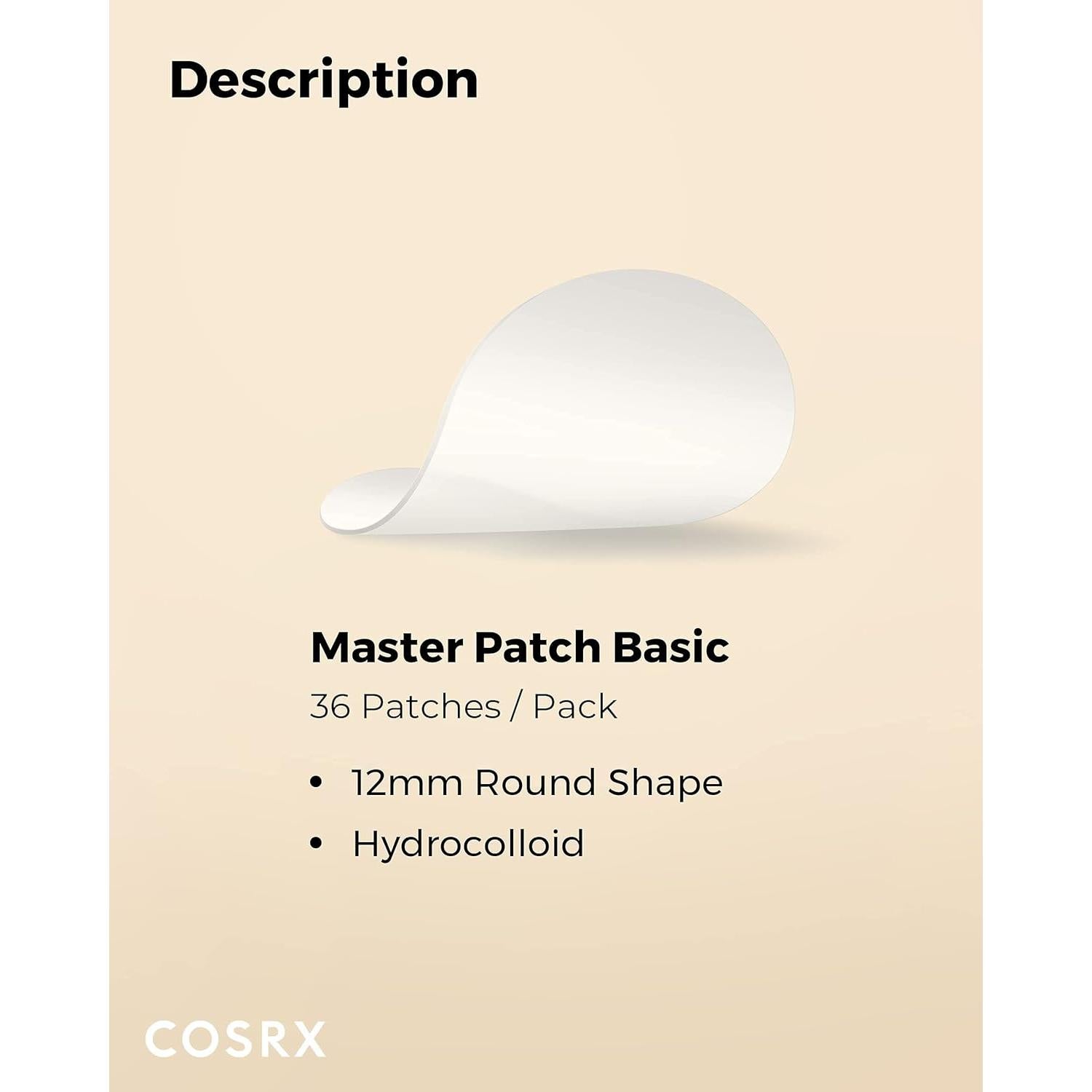 Parche para Acné COSRX Master Patch 36 Piezas Hidrocoloide