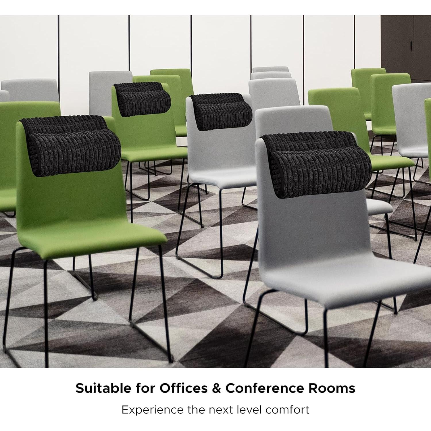 Cojín de Reposacabezas WdFour Espuma Viscoelástica Negro 33x14 cm