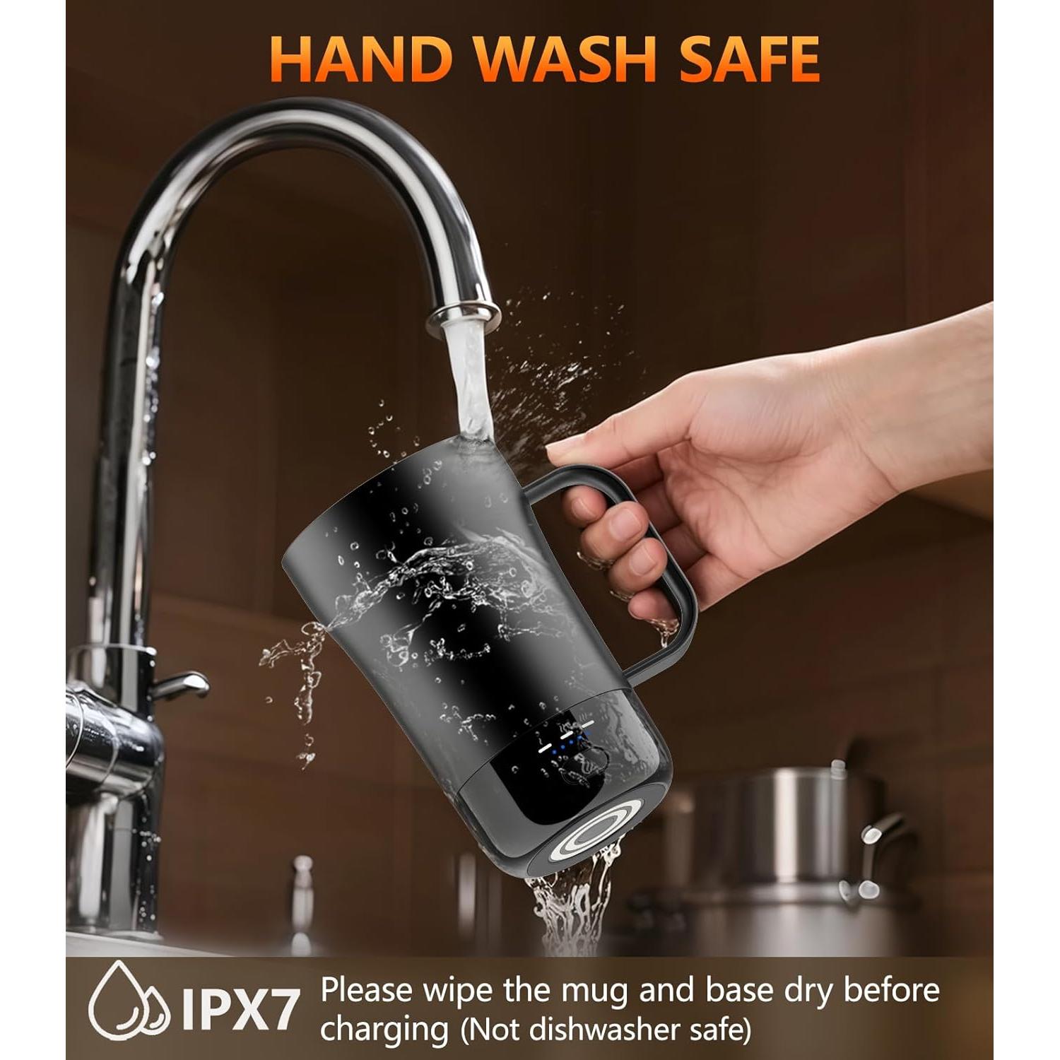 Taza de café autocalentable PUSEE F2 14oz control temperatura