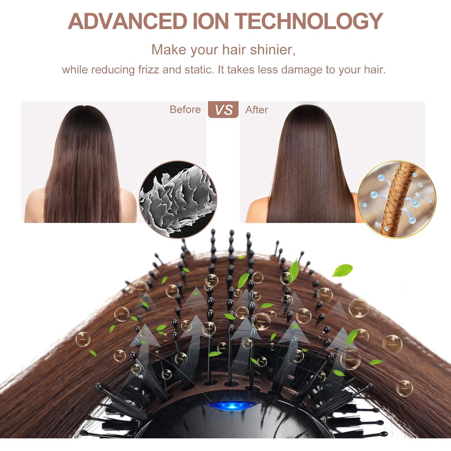 Secador y Cepillo Volumizador Aima Beauty 4 en 1 Negro 1100W