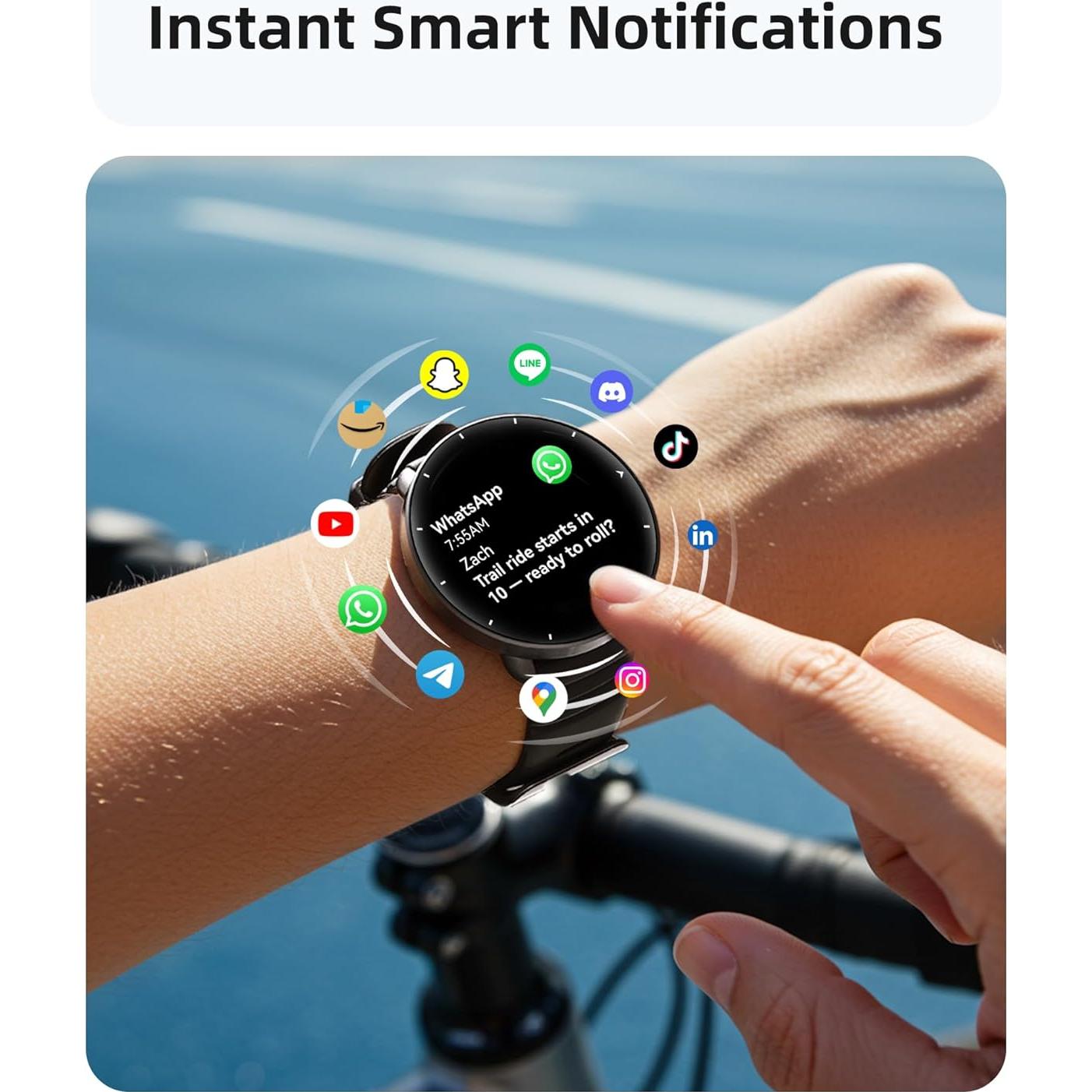Reloj Inteligente Parsonver FitNova R1 5ATM Negro GPS AMOLED