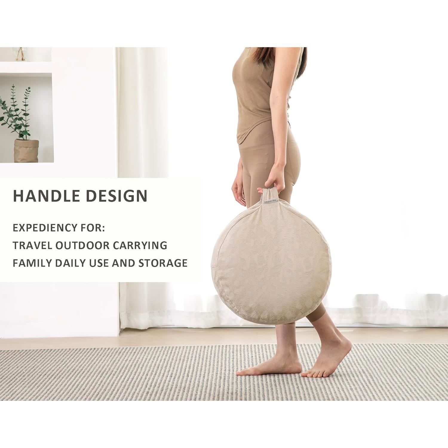 Cojín de Meditación Halotribe 40.6cm Relleno de Trigo Sarraceno