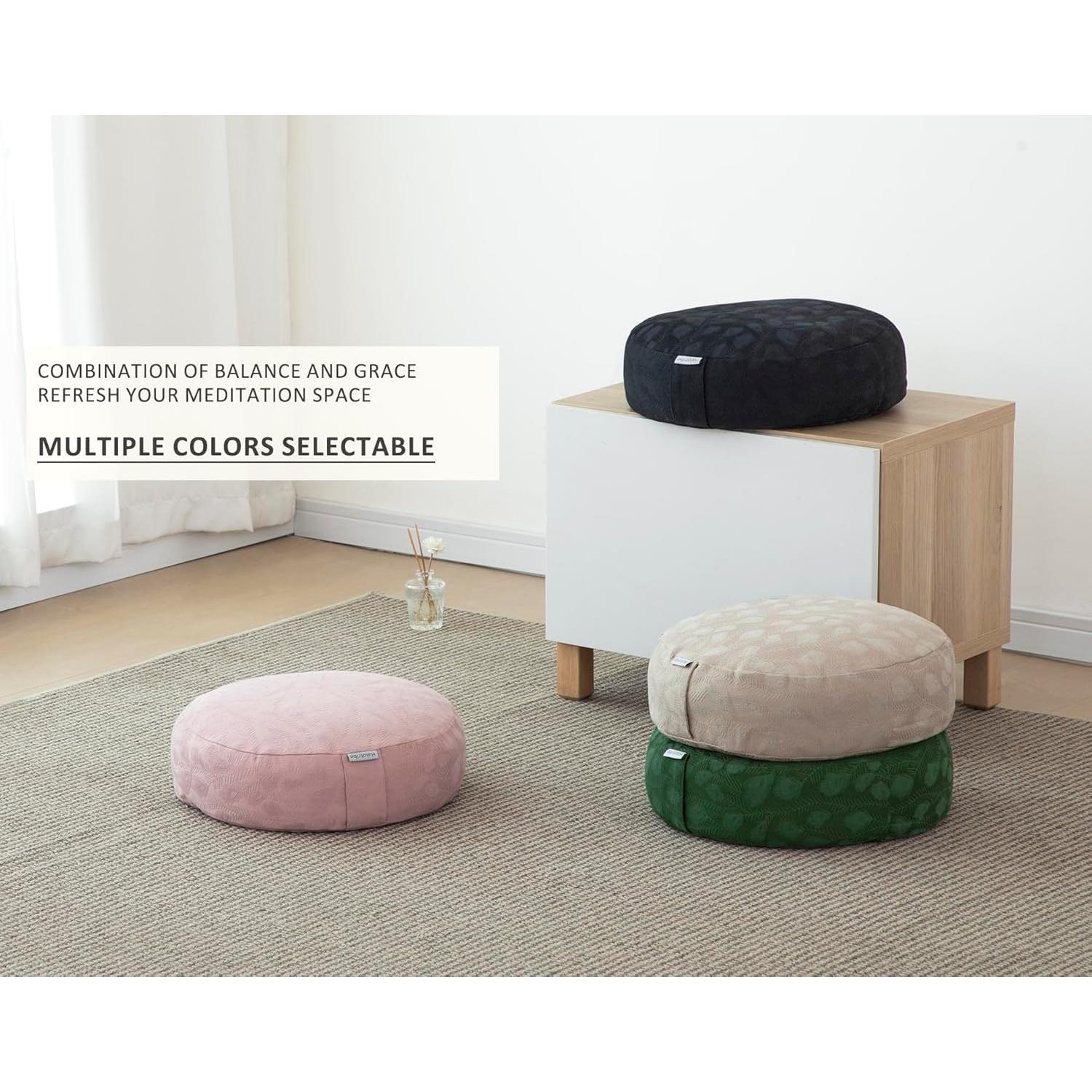 Cojín de Meditación Halotribe 40.6cm Relleno de Trigo Sarraceno