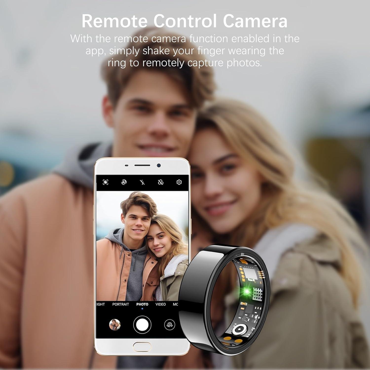 Anillo Inteligente KNGAD de Salud y Fitness Negro 6#