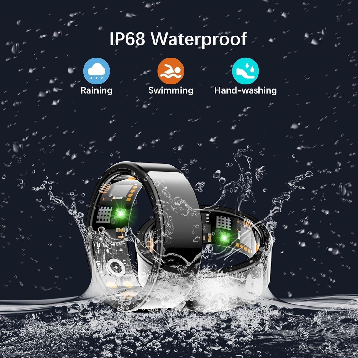 Anillo Inteligente KNGAD de Salud y Fitness Negro 6#