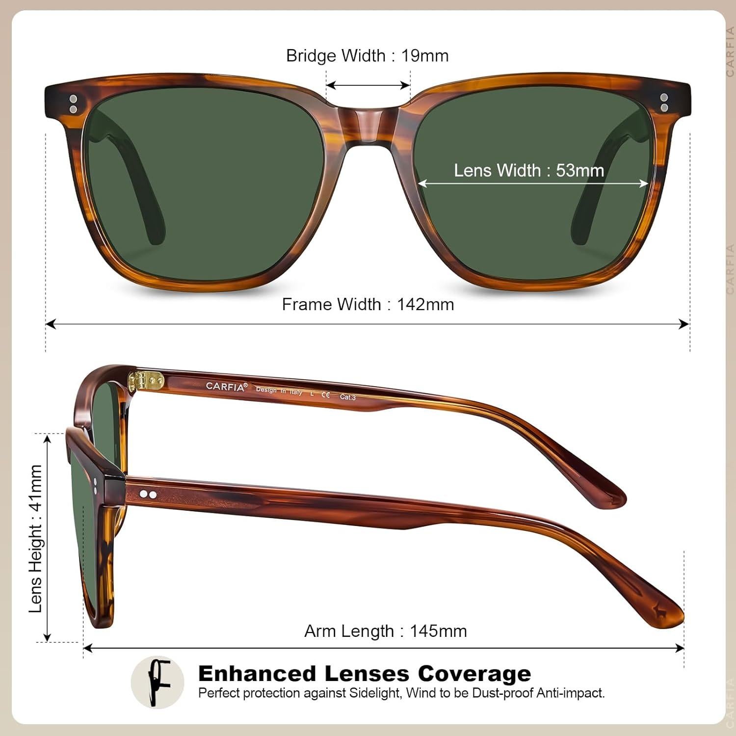 Gafas de Sol Polarizadas CARFIA CA5354WS UV400 para Hombres