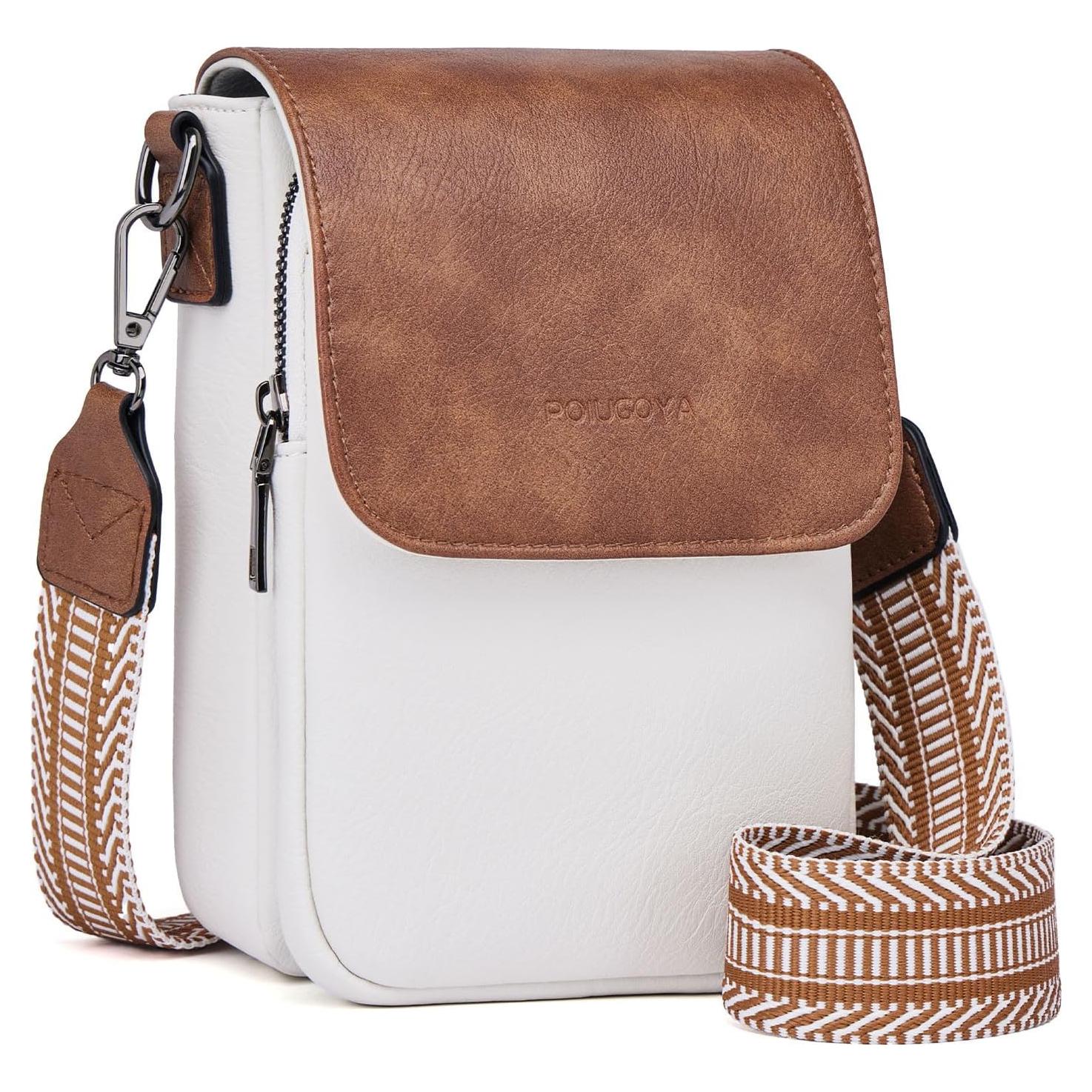 Bolso Cruzado Pequeño POIUGOYA de Cuero Vegano para Mujer