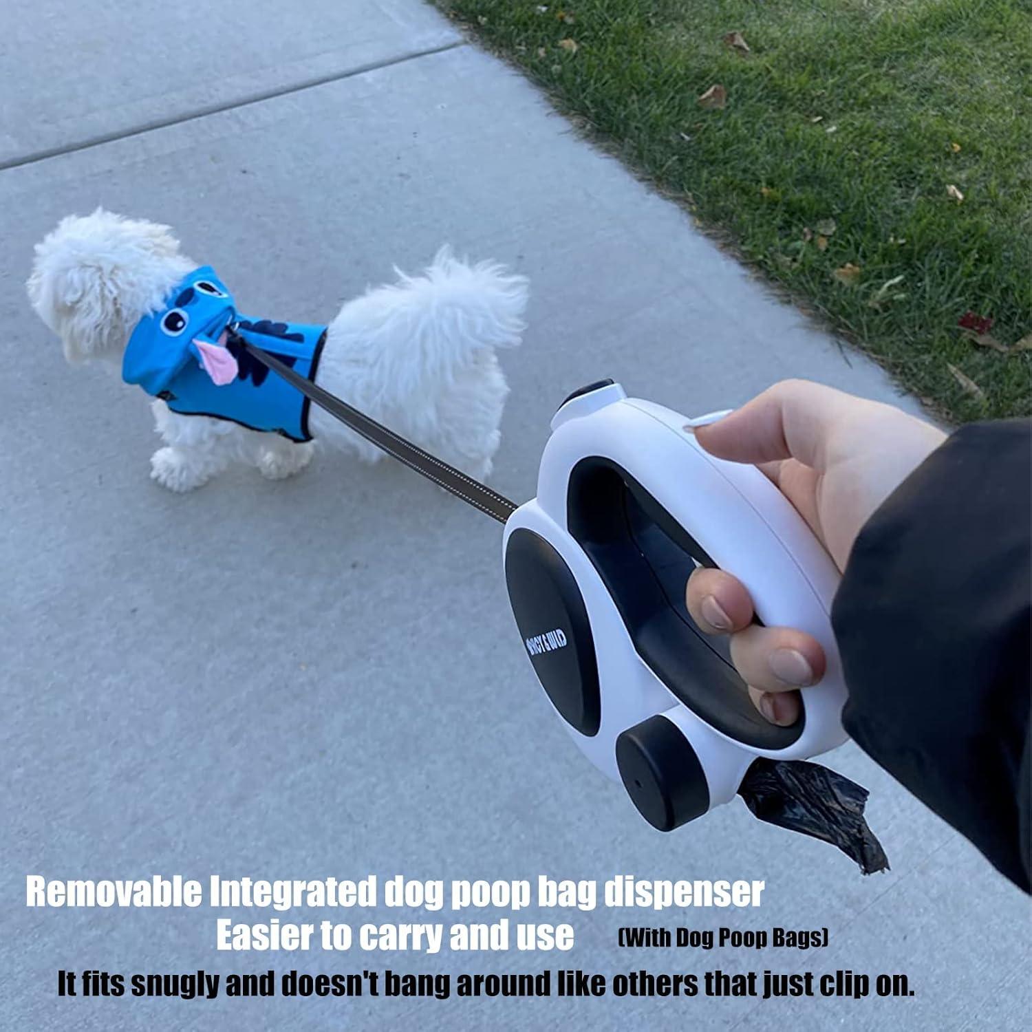 Correa Retráctil HCY&WLD 5m para Perros hasta 50kg con Dispensador