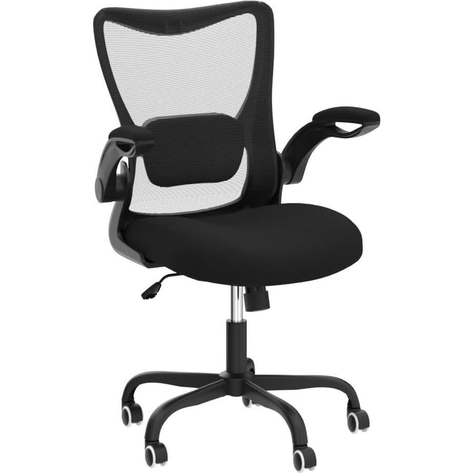 Silla de Oficina Ergonómica MUXX.STIL UMB01BK01 Negra con Soporte Lumbar