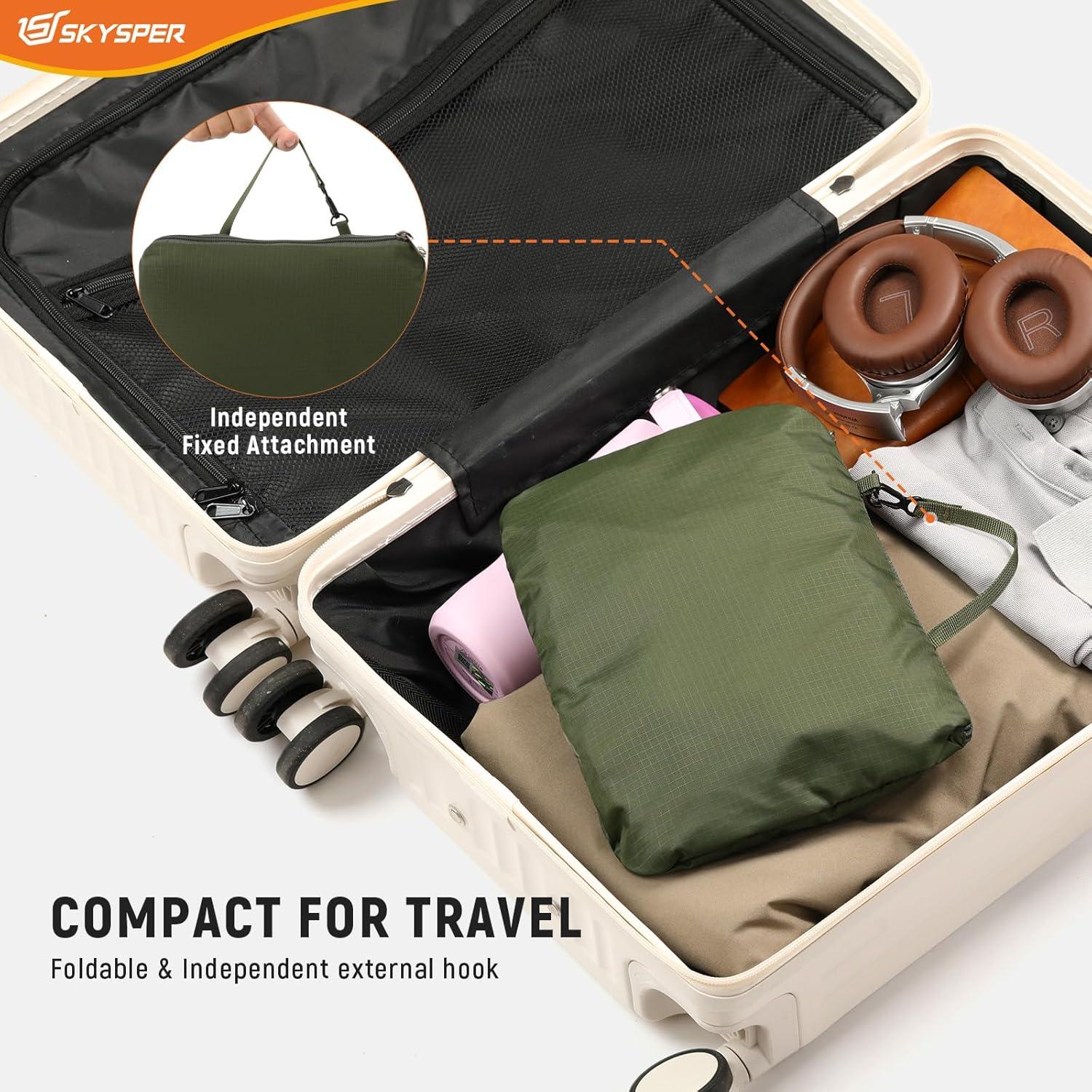 Mochila de Senderismo Plegable SKYSPER 20L Verde Militar