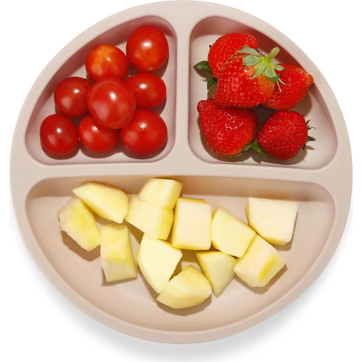 Platos de Silicona Divididos PandaEar para Niños - 3 Unidades