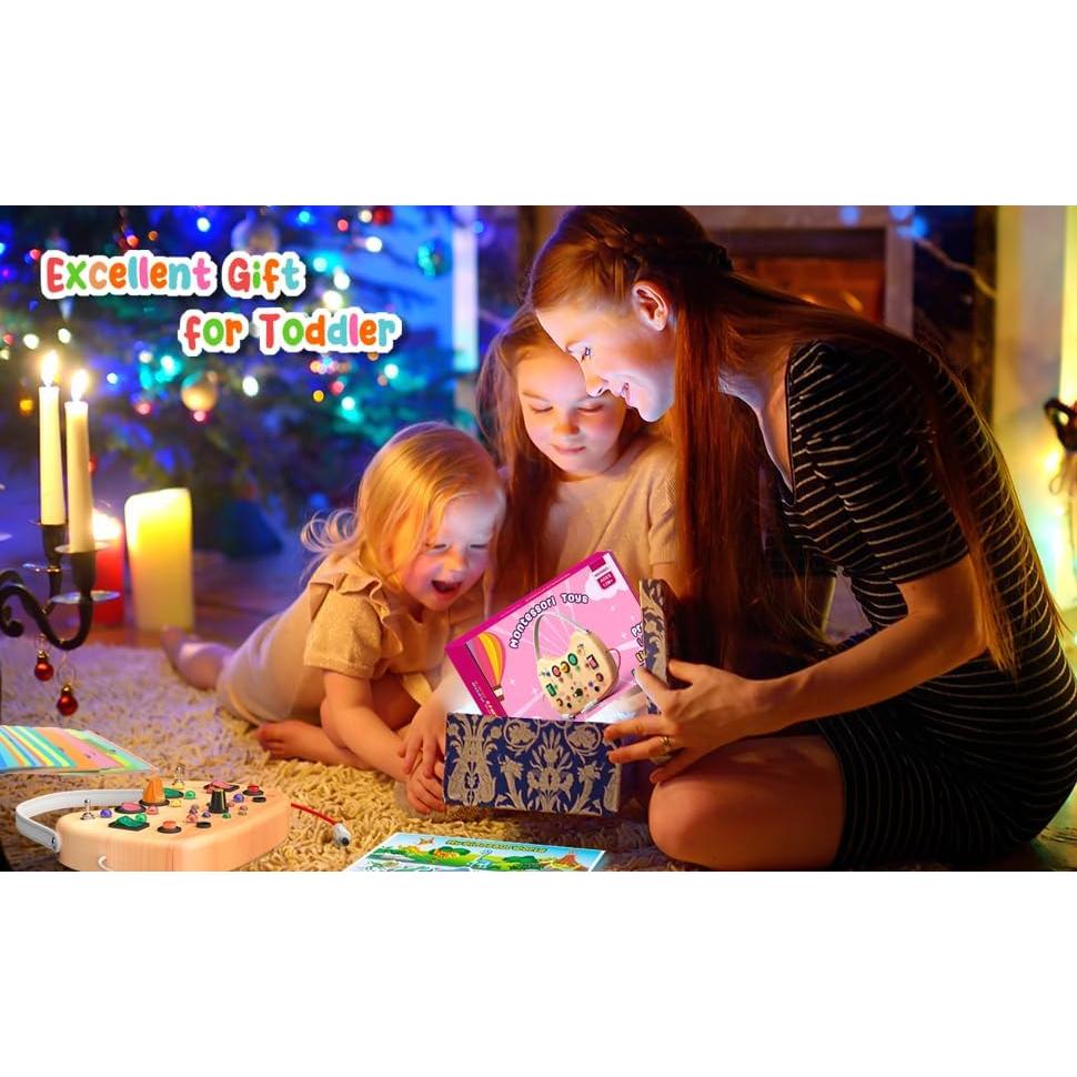 Tablero Ocupado Montessori Flycoost para Niños 1-3 Años