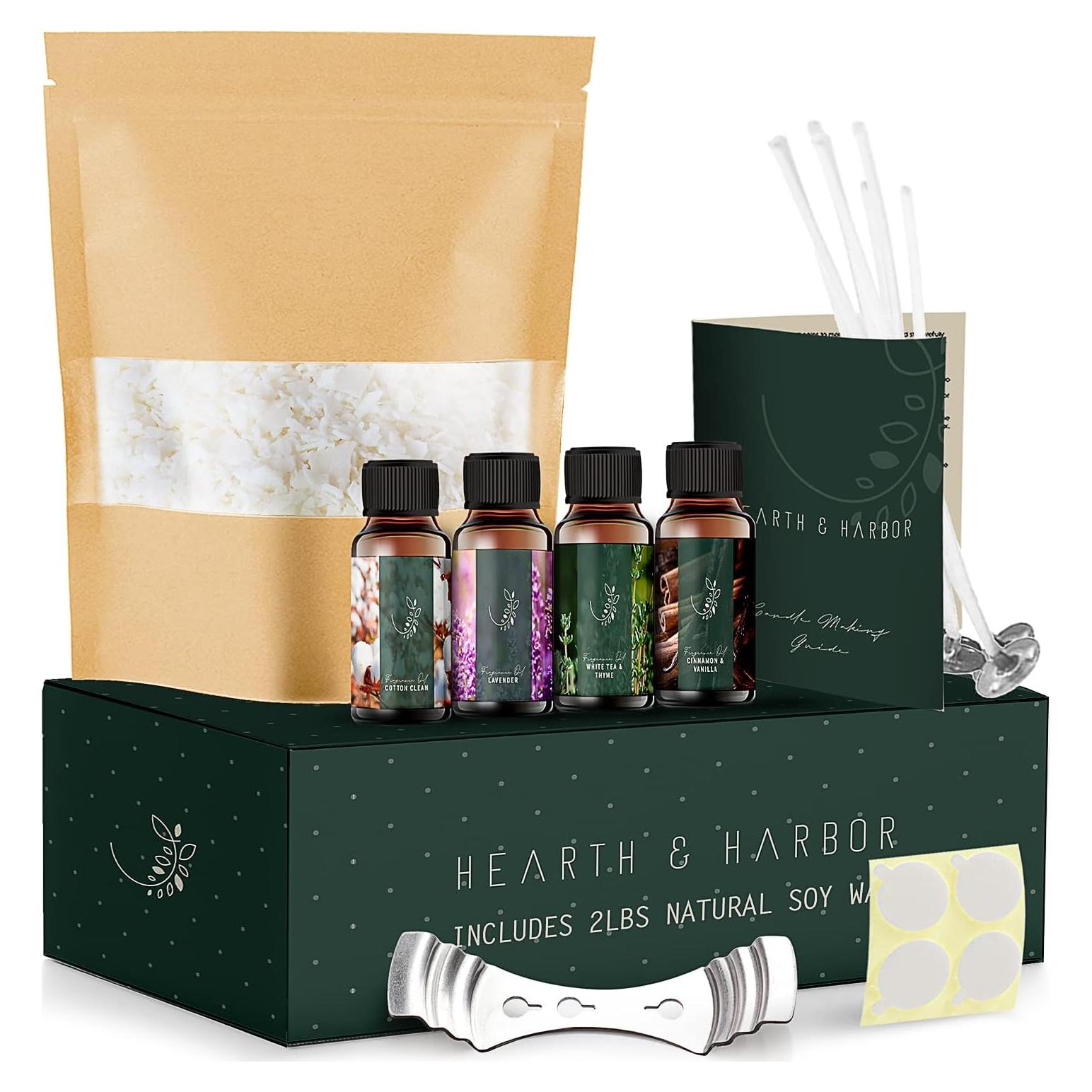 Kit de Fabricación de Velas de Soja Hearth & Harbor 0.91 kg