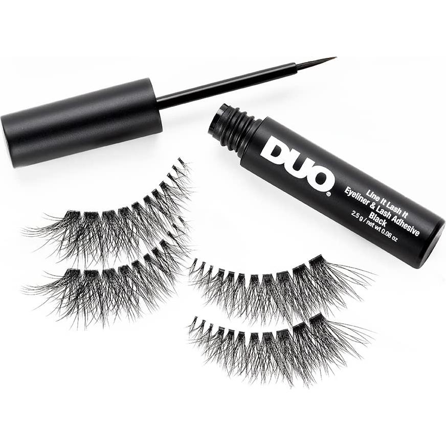 Pestañas Postizas Ardell Lash Contour 371 + Adhesivo DUO Negro